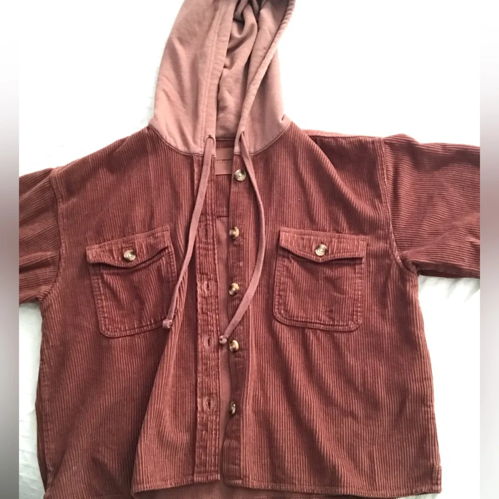 Cropped Corduroy Shirt Jacket - Picture 5 of 8